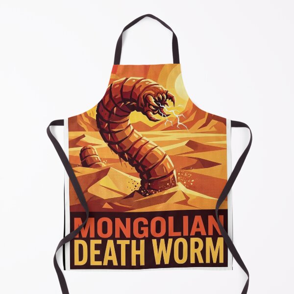 Item preview, Mongolian Death Worm Gobi Desert Cryptid Pop Art designed and sold by redsharkuk.