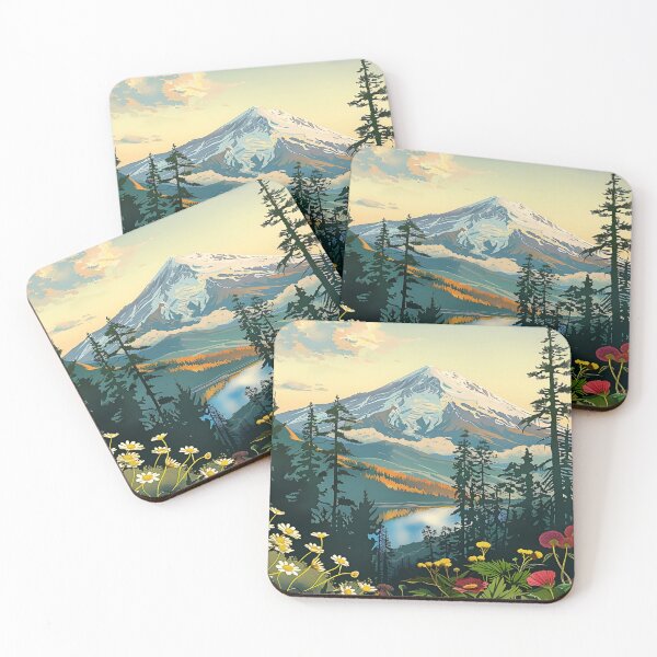 Item preview, Where The Wildflowers Meet The Mountains Gustav Klimt Flower Garden Nature Painting Landscape Scenery Digital Illustration designed and sold by Matt_Smith.