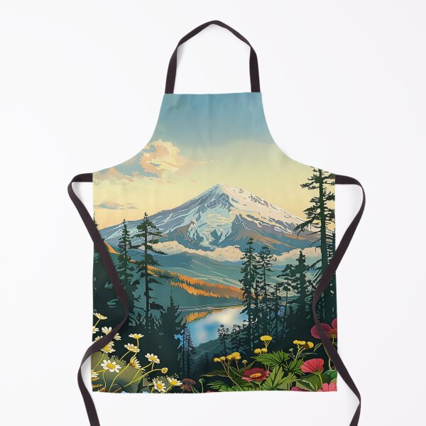 Item preview, Where The Wildflowers Meet The Mountains Gustav Klimt Flower Garden Nature Painting Landscape Scenery Digital Illustration designed and sold by Matt_Smith.