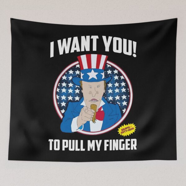 Item preview, Beavis I Want You To Pull My Finger , Béavís And Bútt Héad Sam Uncle Tee Unisex, Beavis And Butt Head  For Men  designed and sold by jorgenesmith.