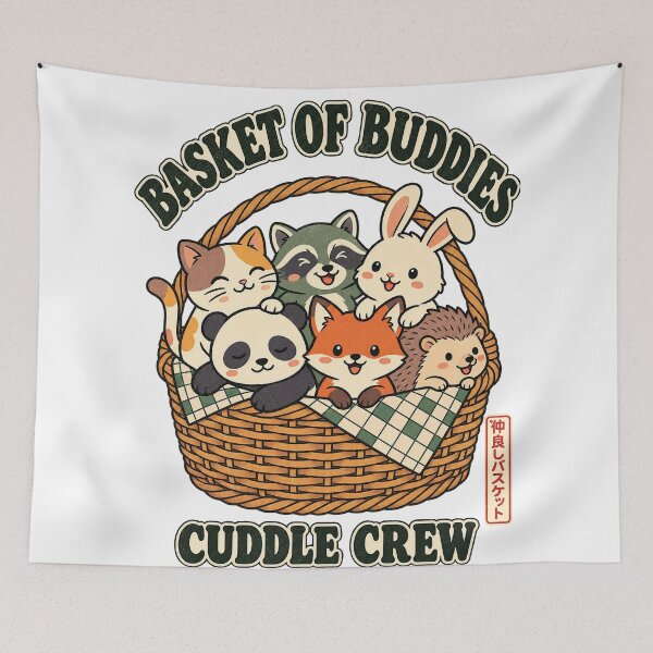 Item preview, Basket of Buddies Cuddle Crew designed and sold by tollaru.
