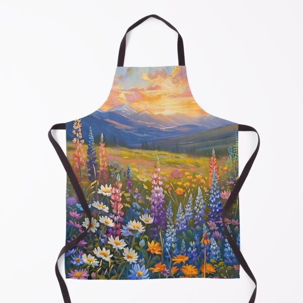 Item preview, Where The Wildflowers Meet The Mountains Gustav Klimt Flower Garden Nature Painting Landscape Scenery Digital Illustration designed and sold by Matt_Smith.