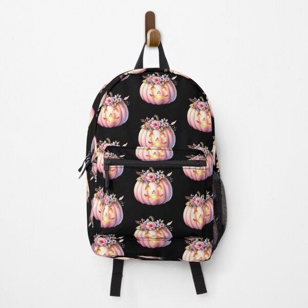 Item preview, Pink Floral Jack O Lantern Cute Halloween Pumpkin designed and sold by Maryna_Reine.