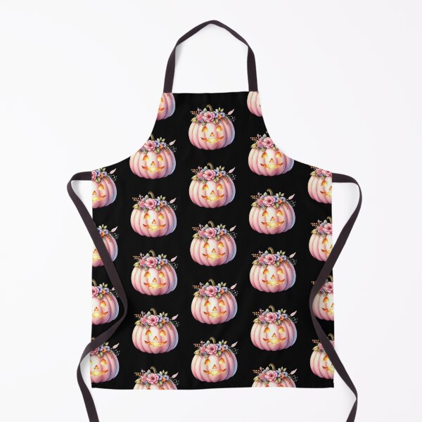Item preview, Pink Floral Jack O Lantern Cute Halloween Pumpkin designed and sold by Maryna_Reine.