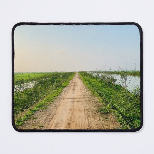 Item preview, Rustic Country Dirt Road Between Green Fields And Canal designed and sold by felachrata.