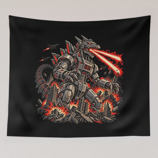 Item preview, Mechagodzilla Cyber Kaiju City Attack designed and sold by Pandaburba.