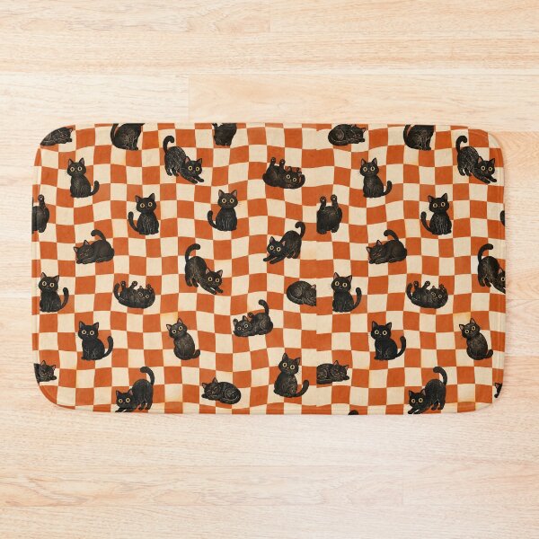 Item preview, Black Cat Gingham designed and sold by BaShert.