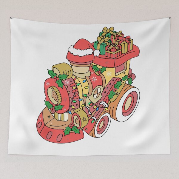Item preview, Jingle Joy Express - Santa's Vintage Gift Hauler Locomotive designed and sold by HoMya.