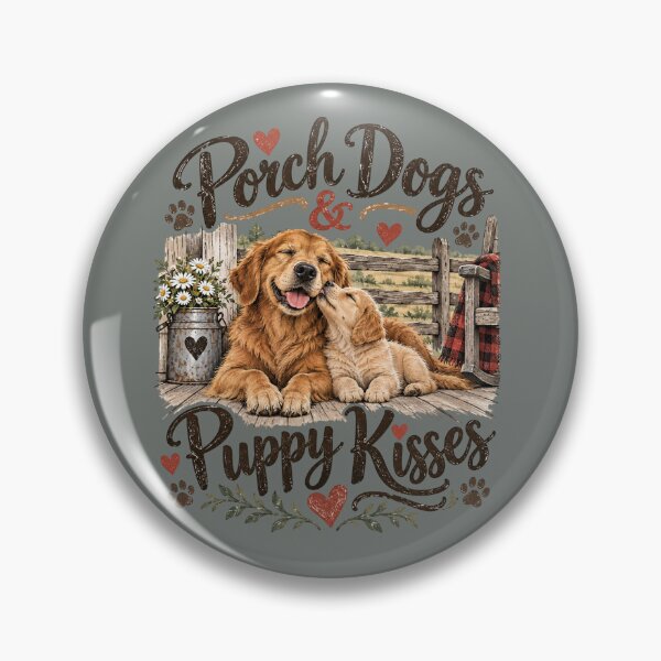 Item preview, Porch Dogs & Puppy Kisses designed and sold by PawPlanetPro.