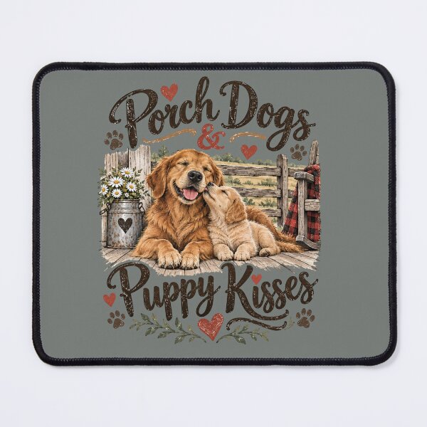 Item preview, Porch Dogs & Puppy Kisses designed and sold by PawPlanetPro.