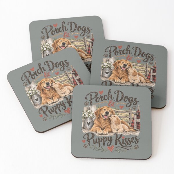 Item preview, Porch Dogs & Puppy Kisses designed and sold by PawPlanetPro.