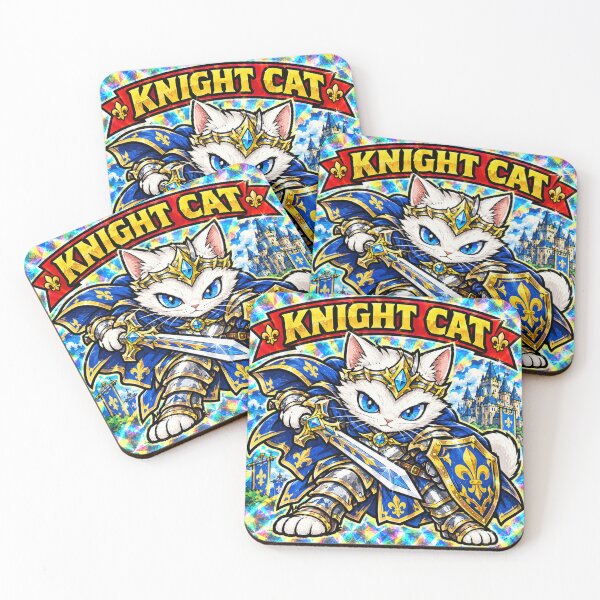 Item preview, Knight Cat - Brave Fantasy Warrior designed and sold by POP-BAY-JP.