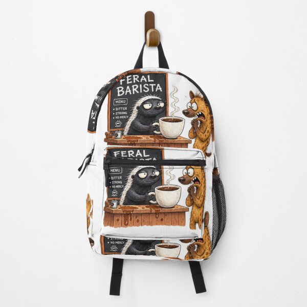 Item preview, Feral Barista Honey Badger Coffee designed and sold by paintingnou.