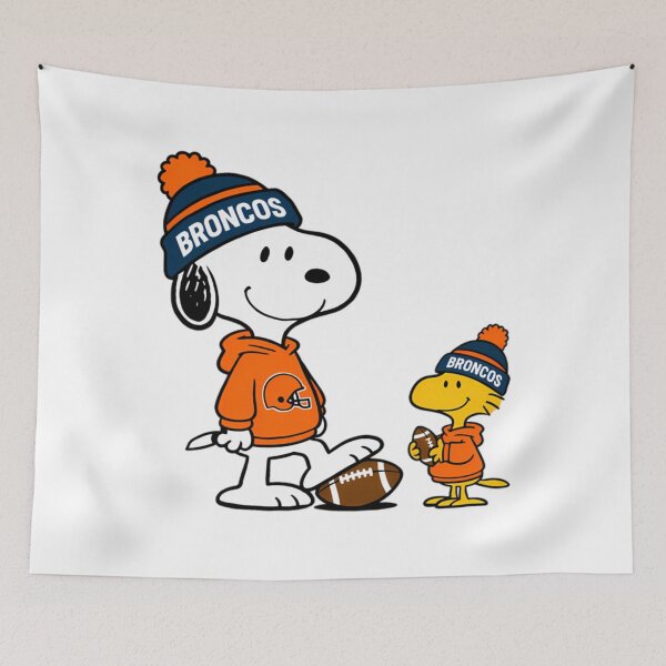 Item preview, Denver Broncos Snoopy And Woodstock Football   designed and sold by treasacustoms.