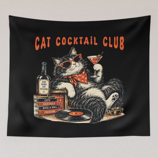Item preview, Cool Cat Cocktail Club designed and sold by TeeARTHY.