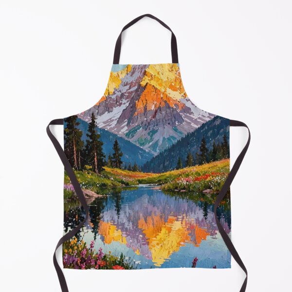 Item preview, Where The Wildflowers Meet The Mountains Gustav Klimt Flower Garden Nature Painting Landscape Scenery Digital Illustration designed and sold by Matt_Smith.