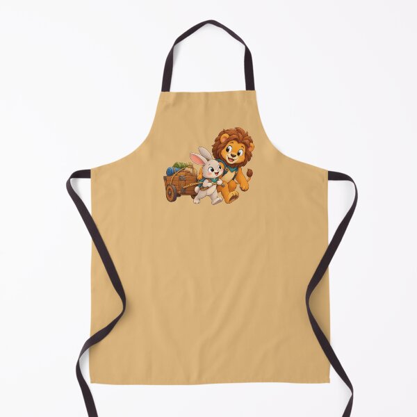 Item preview, Cute Lion and Rabbit Adventure, Animal Friendship Cartoon designed and sold by Amyay.