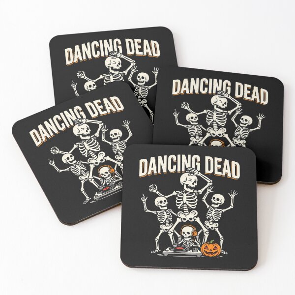 Item preview, Dancing Dead DJ Skeleton Halloween Gift designed and sold by Say It With Ink.
