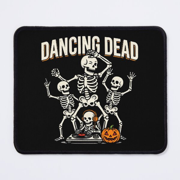 Item preview, Dancing Dead DJ Skeleton Halloween Gift designed and sold by Say It With Ink.