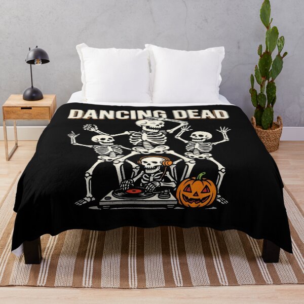 Item preview, Dancing Dead DJ Skeleton Halloween Gift designed and sold by Say It With Ink.