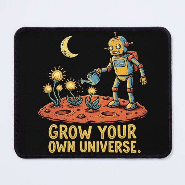Item preview, Robot Gardener Grow Your Own Universe designed and sold by tollaru.