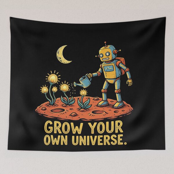 Item preview, Robot Gardener Grow Your Own Universe designed and sold by tollaru.