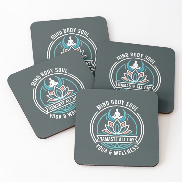 Item preview, Mind Body Soul - Yoga & Wellness Lotus Emblem Graphic designed and sold by MyHappyArtShop.