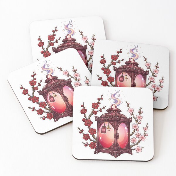 Item preview, Sakura Plum Blossom Lantern designed and sold by LunaGlow Studio.