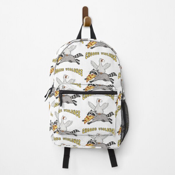 Item preview, Funny goose Choose Violence Pizza Raccoon designed and sold by TeeARTHY.
