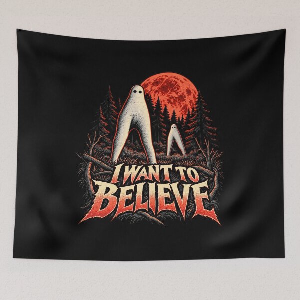 Item preview, I Want to Believe Fresno Nightcrawler Cryptid designed and sold by Pandaburba.