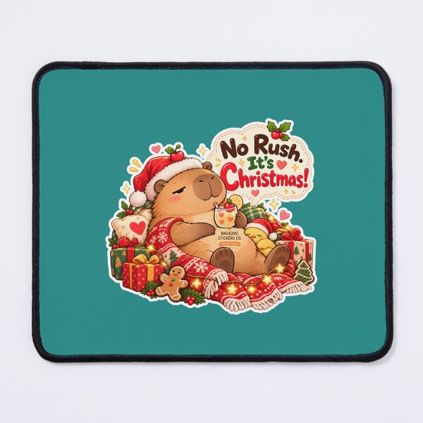 Item preview, NO RUSH. IT'S CHRISTMAS! 2026 BY NAGGINGSTICKERSCO. NAGGING CAPYBARA'S A VERY NAGGING CHRISTMAS! COLLECTION | GREEN Edition | No.01 designed and sold by LaMaisonOfMY.
