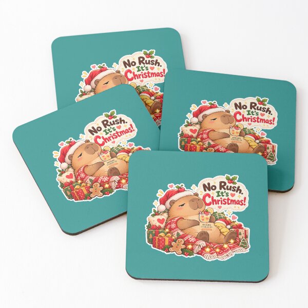 Item preview, NO RUSH. IT'S CHRISTMAS! 2026 BY NAGGINGSTICKERSCO. NAGGING CAPYBARA'S A VERY NAGGING CHRISTMAS! COLLECTION | GREEN Edition | No.01 designed and sold by LaMaisonOfMY.