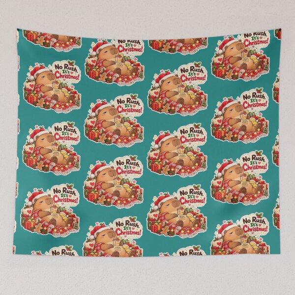 Item preview, NO RUSH. IT'S CHRISTMAS! 2026 BY NAGGINGSTICKERSCO. NAGGING CAPYBARA'S A VERY NAGGING CHRISTMAS! COLLECTION | GREEN Edition | No.01 designed and sold by LaMaisonOfMY.