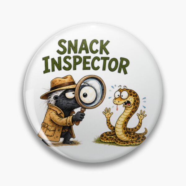 Item preview, Snack Inspector Honey Badger Detective And Snake designed and sold by paintingnou.