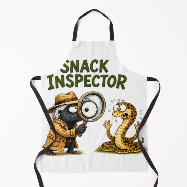 Item preview, Snack Inspector Honey Badger Detective And Snake designed and sold by paintingnou.
