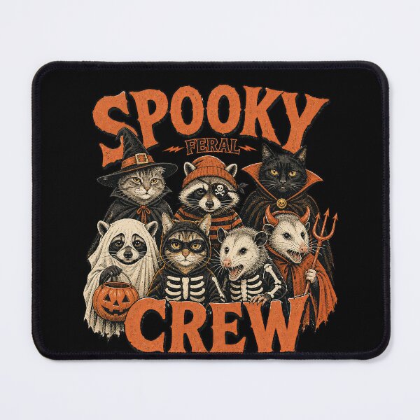 Item preview, Spooky Feral Animal Crew designed and sold by TeeARTHY.