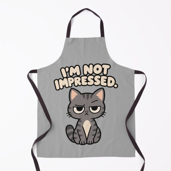 Item preview, I’m Not Impressed Funny Gray Cat designed and sold by MewMade.