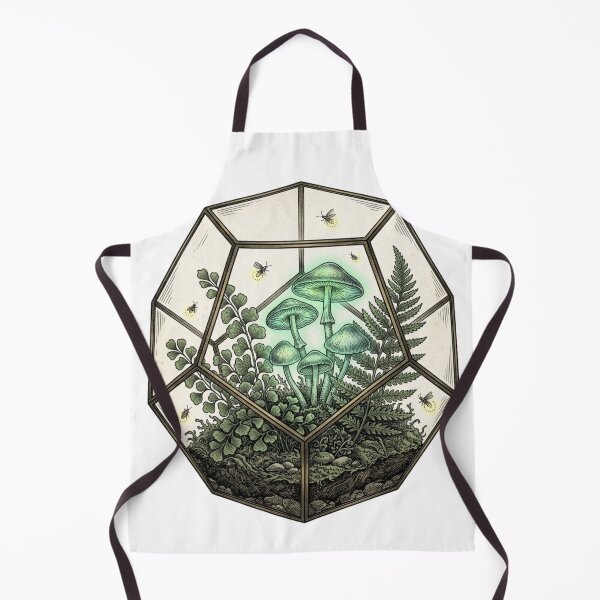 Item preview, Enchanted Glowing Mushroom Geometric Terrarium designed and sold by RoyalDeluxGo.