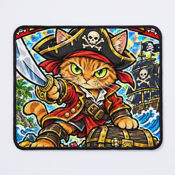 Item preview, Pirate Cat - Fearless Adventure Captain designed and sold by POP-BAY-JP.