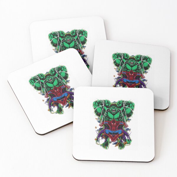Item preview, Comic Superhero Battle Green Titan And Web Hero Dynamic Action Design designed and sold by SEINENGAPPI18.