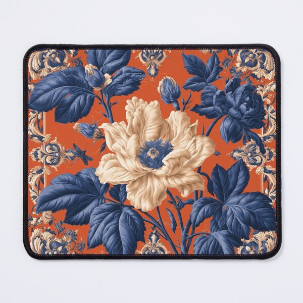 Item preview, Midnight Peony in Burnt Sienna designed and sold by Neural Artifex.