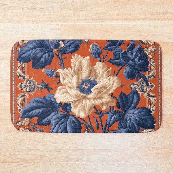 Item preview, Midnight Peony in Burnt Sienna designed and sold by Neural Artifex.