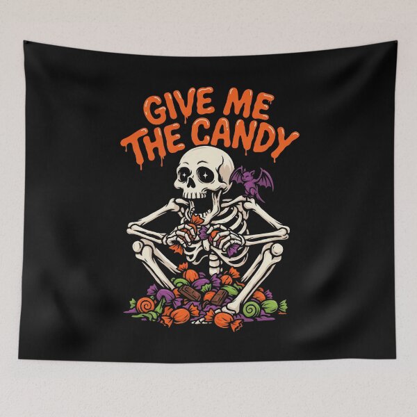 Item preview, Give Me The Candy Skeleton Halloween Gift designed and sold by Say It With Ink.