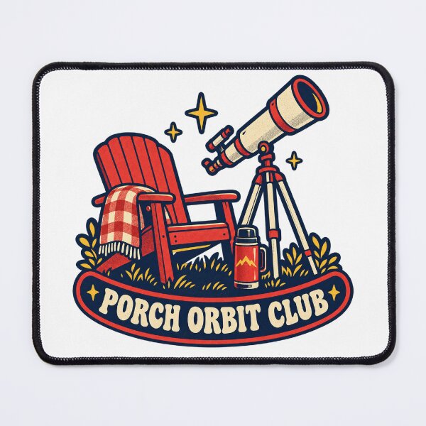 Item preview, Porch Orbit Club Stargazing Badge designed and sold by Chase The Trend.