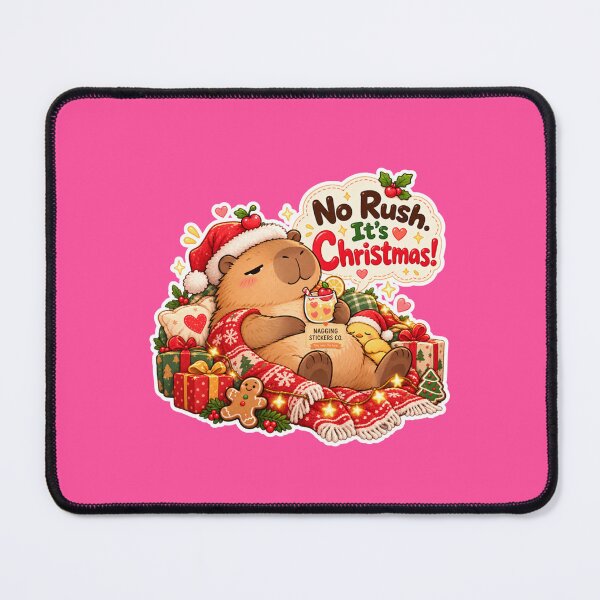 Item preview, NO RUSH. IT'S CHRISTMAS! 2026 BY NAGGINGSTICKERSCO. NAGGING CAPYBARA'S A VERY NAGGING CHRISTMAS! COLLECTION | ELECTRIC PINK Edition | No.01 designed and sold by LaMaisonOfMY.