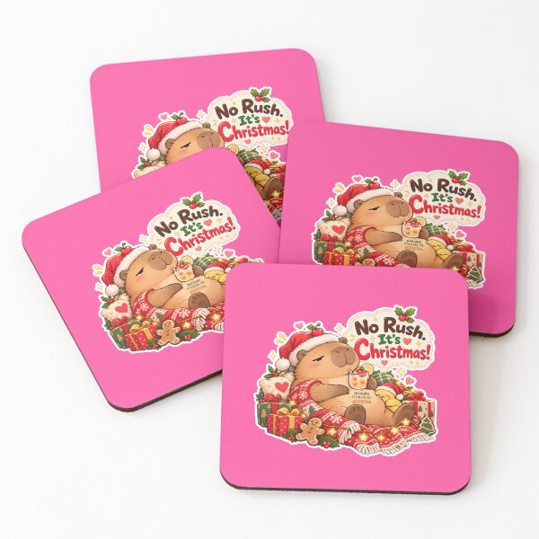 Item preview, NO RUSH. IT'S CHRISTMAS! 2026 BY NAGGINGSTICKERSCO. NAGGING CAPYBARA'S A VERY NAGGING CHRISTMAS! COLLECTION | ELECTRIC PINK Edition | No.01 designed and sold by LaMaisonOfMY.