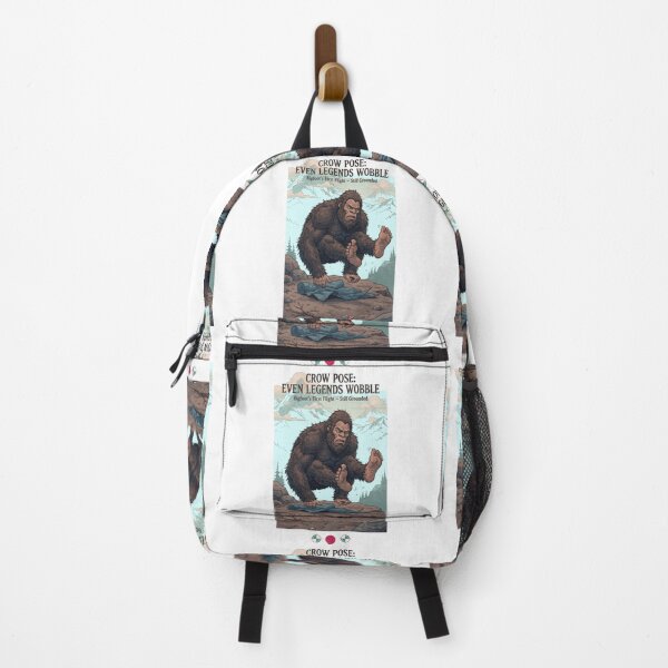 Item preview, Bigfoot Crow Pose: Even Legends Wobble – Funny Yoga Fail & Cryptid Humor designed and sold by Whimsy Trail Co.