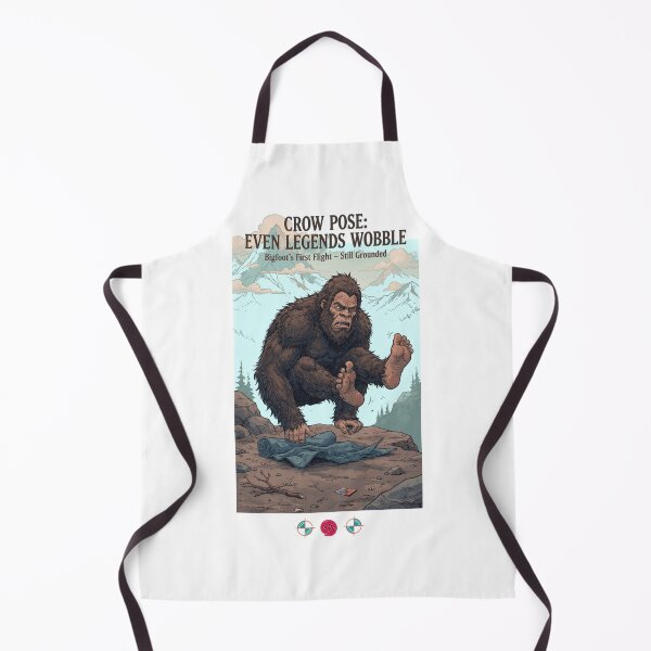 Item preview, Bigfoot Crow Pose: Even Legends Wobble – Funny Yoga Fail & Cryptid Humor designed and sold by Whimsy Trail Co.