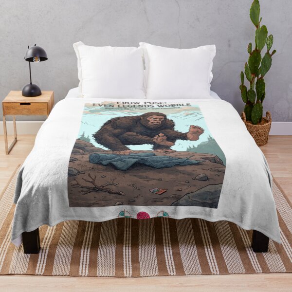 Item preview, Bigfoot Crow Pose: Even Legends Wobble – Funny Yoga Fail & Cryptid Humor designed and sold by Whimsy Trail Co.