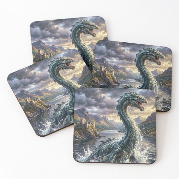 Item preview, Loch Ness Monster - Scottish Legend Art designed and sold by Lucid Dream Pixel.